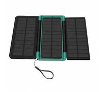 Zunate UPS Solar Power Bank 10000mAh, 3 Foldable Solar Panels PD Fast Charging Portable Battery Pack for Emergency Home Backup Outdoor Camping