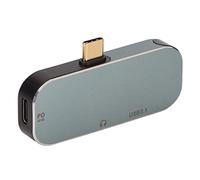Zunate USB C Hub 5 in 1 Multiport Adapter con PD Charging | Sincronizzazione dati ad alta velocità, ricarica pass-through rapida da 100 W, espansione cristallina