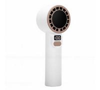 Zunate Ventilatore Portatile Ricaricabile con Display Digitale, velocità Regolabile per il Raffreddamento Personale in Movimento, 1500 MAh (WHITE)