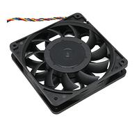 Zunate Ventola per Case del Computer da 120 Mm, Flusso d'Aria Elevato 12 V 4 Pin DC Ventola di Raffreddamento Senza Spazzole, velocità di Rotazione di 3700 Giri/min, per Server di