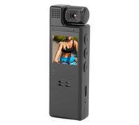 Zunate Videocamera per il Corpo con Registrazione Audio e Video, Videocamera per Visione Notturna 4K UHD con Obiettivo Ruotabile a 180 Gradi e Clip Posteriore, per le Forze 'ordine