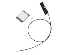 Zunate Wifi 6E Wireless Card, 4200Mbps 3 Band M.2 NGFF 2.4GHz 5GHz 6GHz Adattatore di Rete con Antenne 8dBi e BT5.2 per PC 10 11 Linux Computer