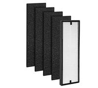 Zunedhys 1 filtro di ricambio NEA-F1 True Hepa + 4 filtri ai carboni attivi NEA-C1, per Nea120 e Smart WiFi Caf-W36Usw