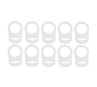 Zunedhys 10 pezzi tasto silicone porta ciuccio manichino pinza adattatore manichino