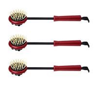 Zunedhys 3pcs 44,5 cm Lungo Nero Rosso Plastica Bussare Grattacielo Massaggio Rilassante