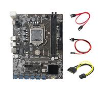 Zunedhys B250C Minatore Scheda Madre+SATA 15Pin a 6Pin +SATA Interruttore 12 PCIE a USB3.0 GPU Slot LGA1151 DDR4 per BTC