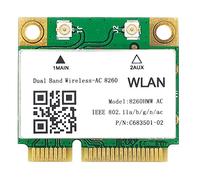 Zunedhys Scheda di rete 1200Mbps 8260Hmw Ac 2.4G+5G Mini Pci-E Card 4.2 Bluetooth Wifi Card 802.11Ac 867Mbps per il computer portatile/computer
