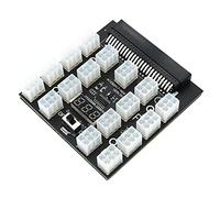 Zunedhys Versione di aggiornamento ATX 17X6Pin Supply Breakout Board Adapter Converter 12V 120Amp/2400W per BTC Mining