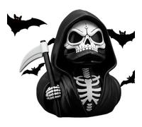 Zunetsutock Anatre scheletriche, porta falce decorativa per scrivania, statuetta decorativa per casa, scaffale o auto, decorazione di Halloween