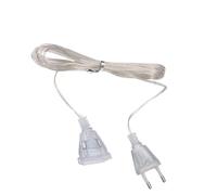 Zunetsutock Cavo di prolunga per albero di Natale - 10 piedi 2 poli trasparente con design discreto, allungamento leggero pensato | Illuminazione abitativa per le vacanze a casa, decorazione interna