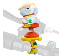 Zunetsutock Ciclismo - Decorazione elettrica - Bicicletta - Ciondolo per manubrio - Creativo dolce cane Anime Doll Jumping - Saltare giocattoli primaverili per bicicletta, scooter