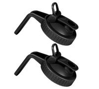 Zunetsutock Coperchio Per Beccuccio Barattolo - Accessorio Universale Tappo Versatore Con Manico, Set Due Pezzi | Guarnizione Ermetica Silicone Sigillo Tenuta Bevande Cucina