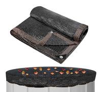 Zunetsutock Copertura a maglia fine, rete a terra, barriera rotonda resistente contro i detriti, foglio di protezione esterno rinforzato, strato in rete ad alta resistenza per la pulizia della piscina