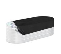 Zunetsutock Copertura per piscina da terra, Copertura per piscina invernale - Copertura ovale per piscina Copertura del serbatoio portatile, Accessori di sicurezza antistrappo Copertura per vasca con