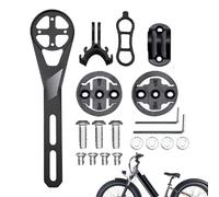 Zunetsutock Cycle Computer Mount - Bike Computer Holder per, Bryton | Alluminio leggero Compatibile con Manubrio e Montatura a Stelo Installazione facile, Ideale per Bici da Strada e