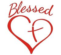 Zunetsutock Decalcomania Cuore Amore Benedetto - Adesivo Cristiano Decorativo Per Auto, Vetro O Parete | Adesivo Cuore Amore Ispirazione Spirituale Facile Da Applicare Per Decorazione Personale