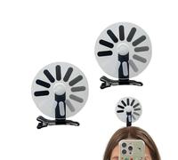 Zunetsutock Divertente forcina per capelli da donna, accessorio rotante alla per capelli, fascia nera per capelli, stile chic e creativo con tocco moderno, scelta carina per ragazze, festival