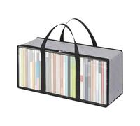 Zunetsutock Dvd Storage Bins - Clear Waterproof Dustproof Moistureproof | Media Disc Case Bag Box Holders for Baseball Caps Books Living Room Bedroom Closet Home
