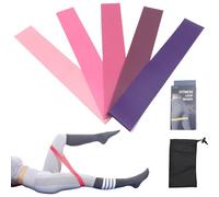 Zunetsutock Elastici portatili per palestra, allenamento, allenamento, pilates, elastici, fasce elastiche per esercizi di rafforzamento e stretching, per yoga, fitness, gamba e braccio, facile