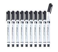 Zunetsutock Fine Tip Dry Erase Markers - 10 Piece Whiteboard Pens | Erasable Writing Markers, Built In Eraser | Washable Ink for Teachers Classroom School Preschool Kindergarten Calendar Drawin