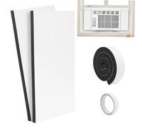Zunetsutock Kit di calafataggio per finestra per condizionatore d'aria, 2 pezzi universali ad alta densità, pannello isolante per unità finestra, per inverno, estate, ufficio, casa, dormitorio, casa