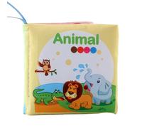 Zunetsutock Libri da bagno per bambini, libro in tessuto ad alto contrasto