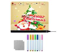 ZunetsUtock Light Up Drawing Board - Tavola note a LED, Tavola da disegno per bambini | Memo di note acriliche bagliore riscrivibile con bordi arrotondati per scrivere disegno (15 x 15 x 0,1 cm)