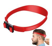 Zunetsutock Modello da barba per scollatura, guida regolabile per tagliare i capelli, per tagli di capelli, design in silicone antiscivolo per linee pulite per mani domestiche, taglio