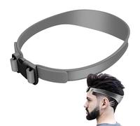 Zunetsutock Modello da barba per scollatura, guida regolabile per tagliare i capelli, per tagli di capelli, design in silicone antiscivolo per linee pulite per mani domestiche, taglio