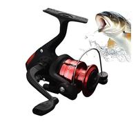 Zunetsutock Mulinello da pesca, mini attrezzatura compatta per baitcasting, mulinelli da pesca a , per tutte le stagioni, trota spigola, crampie, pesce gatto, surf, baitcasting