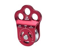 Zunetsutock Outdoor Rescue - 30KN Alluminio Puleggia Dispositivo, Cuscinetto Arrampicata Blocco | Alta Resistenza 3 Foro Alpinismo Gear Setup, Tree Climbing Adventure Trasferimento del carico