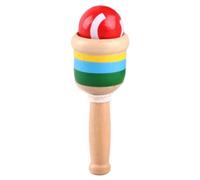 Zunetsutock Palla da lancio in legno - Gioco educativo per bambini in età prescolare per promuovere, migliorare la coordinazione degli occhi della mano, giocattolo in legno ecologico | di