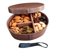 Zunetsutock Per la scuola | Con elastica per vano portaoggetti e divisorio - Contenitore per il pane giapponese in legno - per alimenti, scuola, adulti, bambini, viaggi, sushi, bambini, pasti