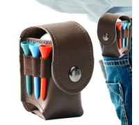 Zunetsutock Pochette in pelle per palline da - pochette de taille porta t-shirt, pochette de balle de avec ceinture en cuir | cadeau de golfiseur SPORTIVO, étui de rangement avec 2 balle