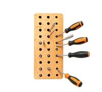 Zunetsutock Porta Punzone E Scalpello | Rack in legno portatile a 30 fori,Strumenti di Stampaggio per Cuoio, per macchinista, lavorazione del legno, officina, libero, riparazione, elettronica