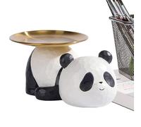 Zunetsutock Portamonete | Vassoio per gioielli creativo con design panda - moderno desktop da collezione - originale orecchini gioielli organizer per librerie ingressi