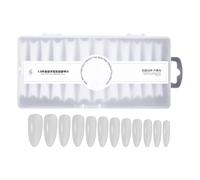 Zunetsutock Punte per unghie acriliche, punte per unghie finte | False top acriliche da 240 pezzi | Punte per unghie a mezza copertura, set di estensioni per unghie facili da 12 misure, punte per