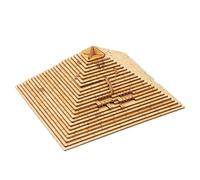 Zunetsutock Rompicapo Piramide In Legno - Puzzle Educativo 3D A Difficoltà Variabile | Giocattolo Di Logica Per Ragazzi E Ragazze, Design Artistico In Legno Naturale, Idea Regalo Per Feste E Natale