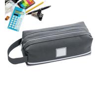 Zunetsutock School Pencil Bag - Large Capacity Double-Layered Storage Pouch