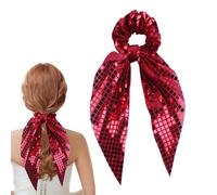 Zunetsutock Scrunchies con Paillettes per Capelli | Fascette Luccicanti,Elastici per Capelli | Per Ragazze Donne Mogli Ballerine Artisti Compleanno Festa Vacanza Matrimonio Palestra Allenamento Yoga