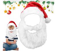 Zunetsutock Set di costumi del Padre | Capore cappello con barba e parrucca bianca, comodi traspiranti per la festa 'adulto di Capodanno Carnevale a casa delle feste