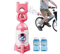 Zunetsutock Soffiatore di bolle per bicicletta, con luce LED a forma di , giocattolo per esterni, telecomando ricaricabile, macchina automatica per bolle, per bambini, bicicletta, moto, guida
