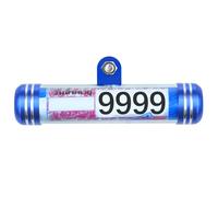 Zunetsutock Titolare del registro moto - Contenitore impermeabile tubolare per documenti | protettiva in alluminio per etichette fiscali di assicurazione, per telaio auto scooter