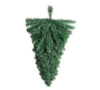 Zunetsutock Upside Down Albero di Natale - Decorazione natalizia da appendere alla porta, 45,7 x 25,4 cm, resistente alla luce, in PVC artificiale, per l'ingresso, la casa