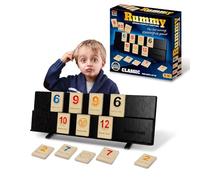 ZUNIPLEX Rummy Gioco di Strategia con Tessere, Gioco da Tavolo Veloce | Gioco di Puzzle Educativo di Abbinamento Numerico, Formato da Viaggio, Ideale per Serate di Giochi e Feste