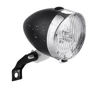 Zunishaone Bike Headlight Lamp - 8.7x6.9 cm ABS Retro 3 LED Bright Waterproof Design, Front Light | Cycling Safety Accessory Suitable Boys Girls Women Kids Scooter Adult Night Riding Use