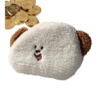 Zunishaone Borsa di moneta per animali imbottiti, borsa per monete peluche - Portafoglio con cerniera di orso - sacchetto di denaro per bambini femminile, portatellina portatile per auricolare