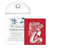 Zunishaone Borsa per rimuovere la sabbia da spiaggia, con ingredienti naturali, formula delicata sulla pelle, gomma detergente per tutta la famiglia, Stile cinese 4, Refer to description, Unisex