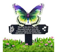 Zunishaone Butterfly Grave Marker, figlia della tomba della figlia Farfalla, di simpatia, Butterfly Memorial Grave Marker Decorazione del cimitero per la perdita di amore Souvenir per il cortile
