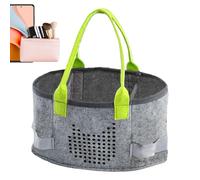 Zunishaone Case da trasporto sentito, borsa da viaggio in feltro, Audizione della valigia di stoccaggio delle bambole, Custodia di stoffa in feltro di spazio extra multifunzionale portatile per il set